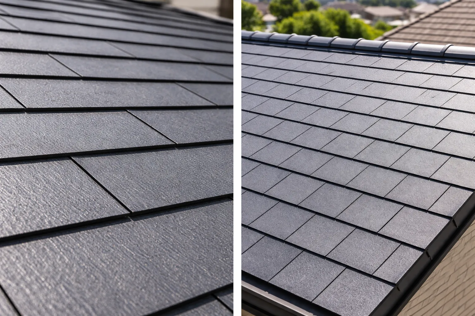 屋根点検の様子