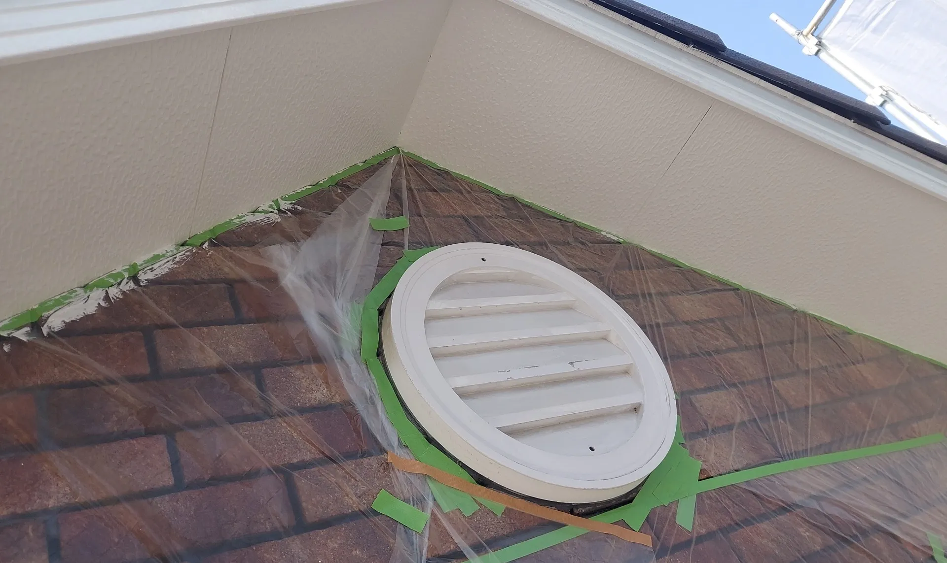 養生作業の様子