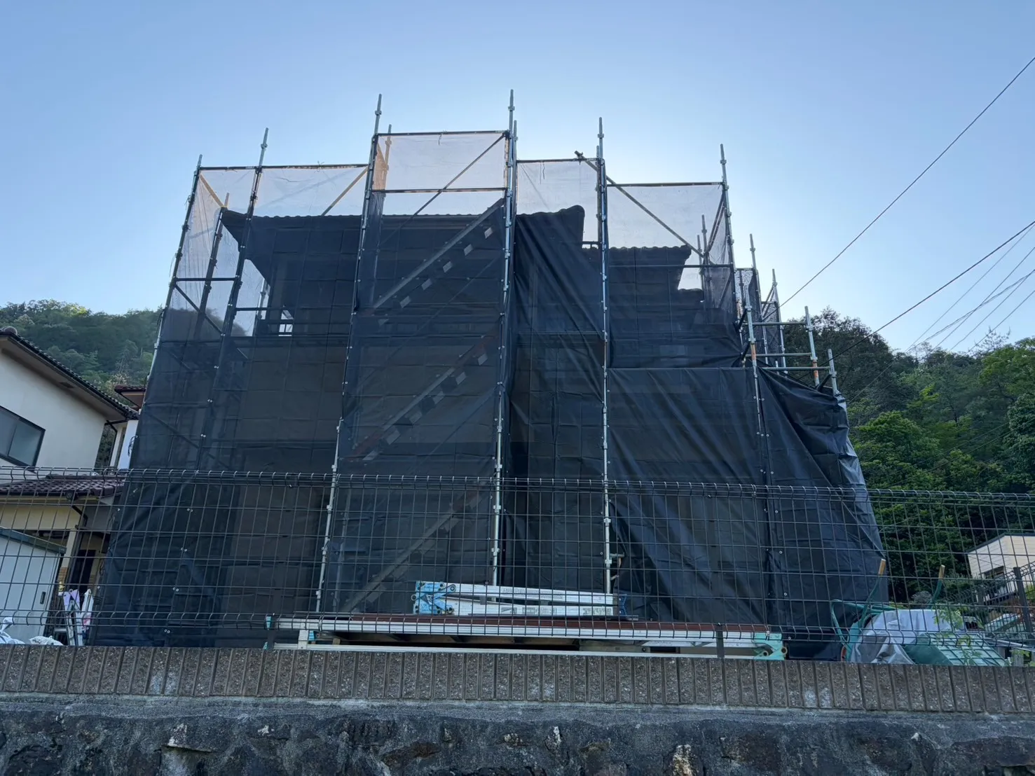 N様邸｜屋根・外壁塗装工事がスタートしました