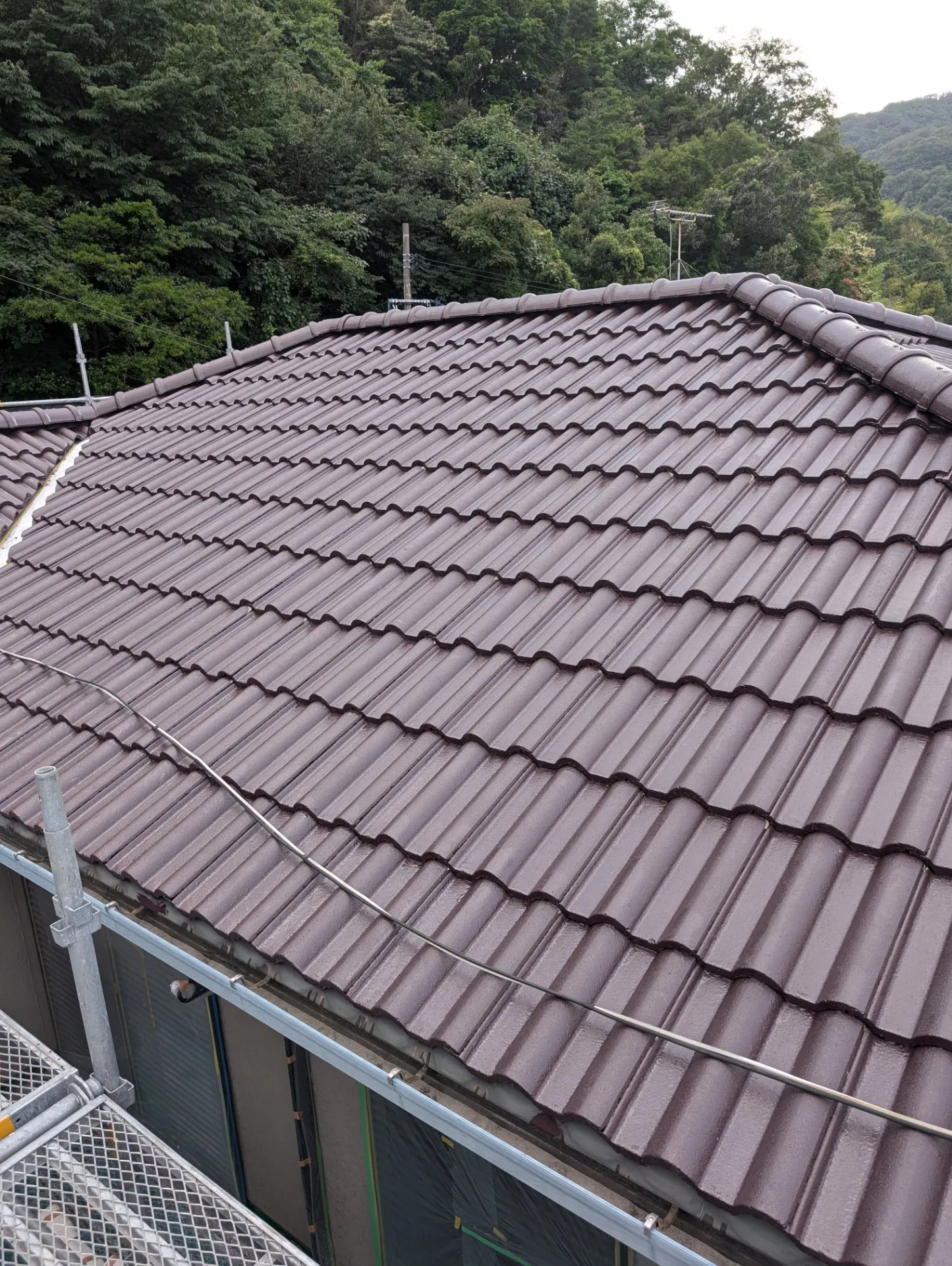 屋根塗装完了